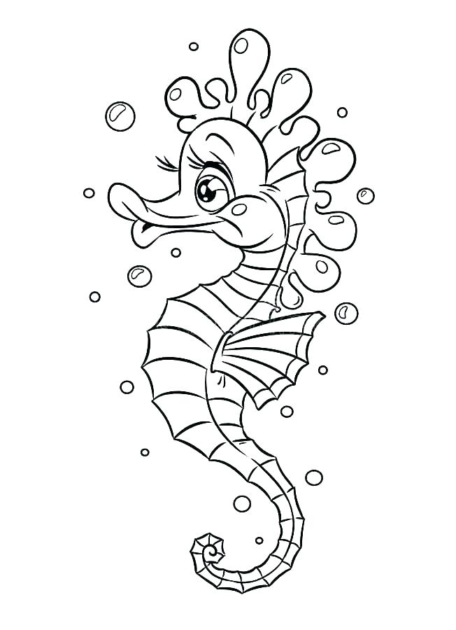 652x900 Seahorse Coloring Sheet Seahorse Coloring Pages Online Sea Horse