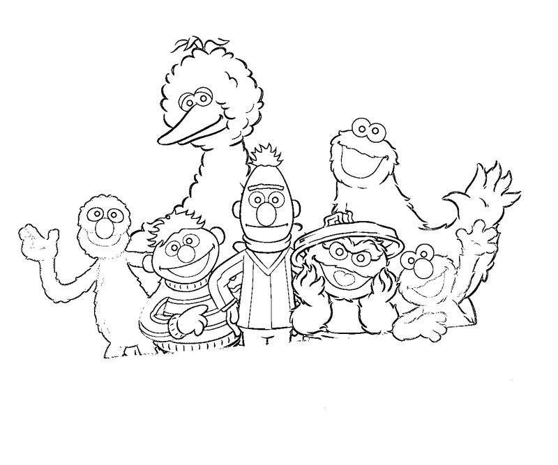 800x667 Sesame Street Coloring Pages Coloring Pages Gallery