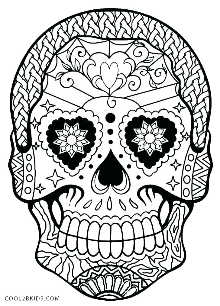 728x1013 Printable Girl Sugar Skull Coloring Pages Printable Coloring