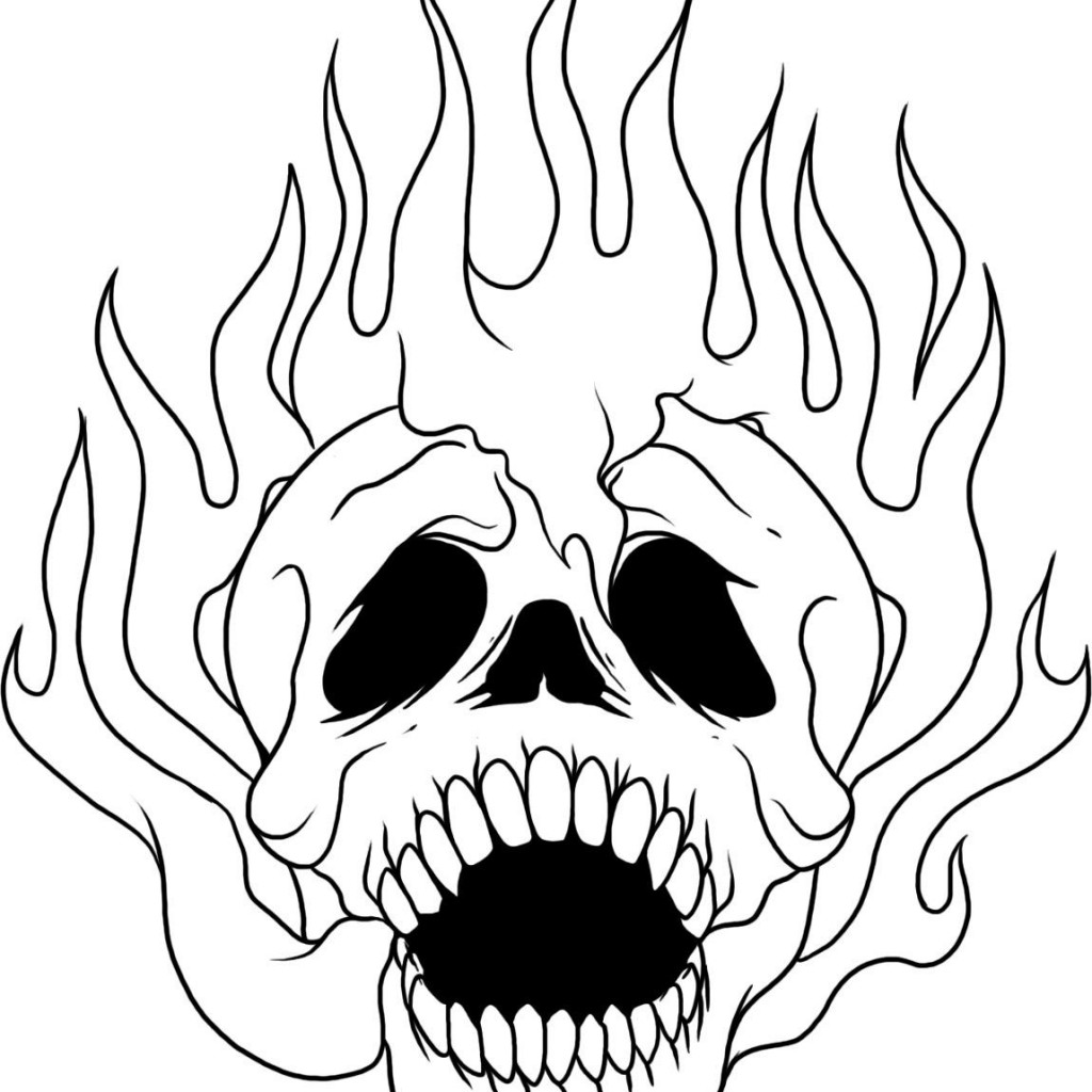 1024x1024 Superior Skull Coloring Page Sugar Skulls Page