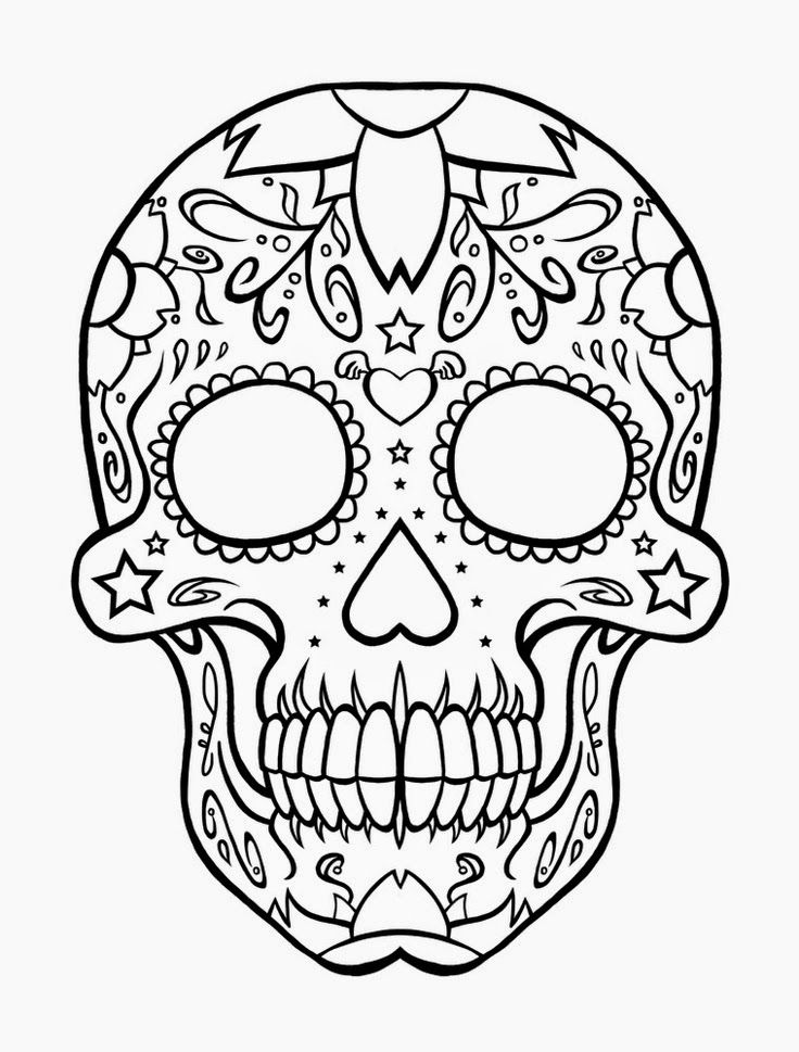 736x969 Skull Free Printable Coloring Pages
