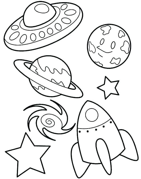 600x761 Rocketship Coloring Page