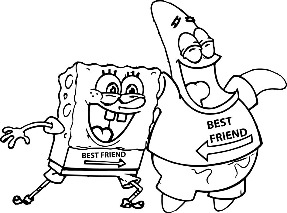 945x703 Impressive Coloring Pages Spongebob Free Printable