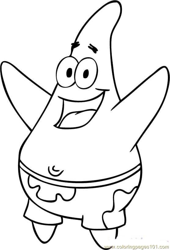 557x817 Spongebob Squarepants Coloring Pages