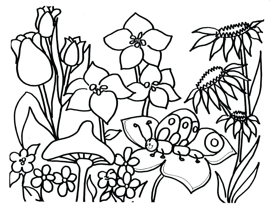 906x688 Printable Spring Coloring Pages Free Printable Spring Coloring