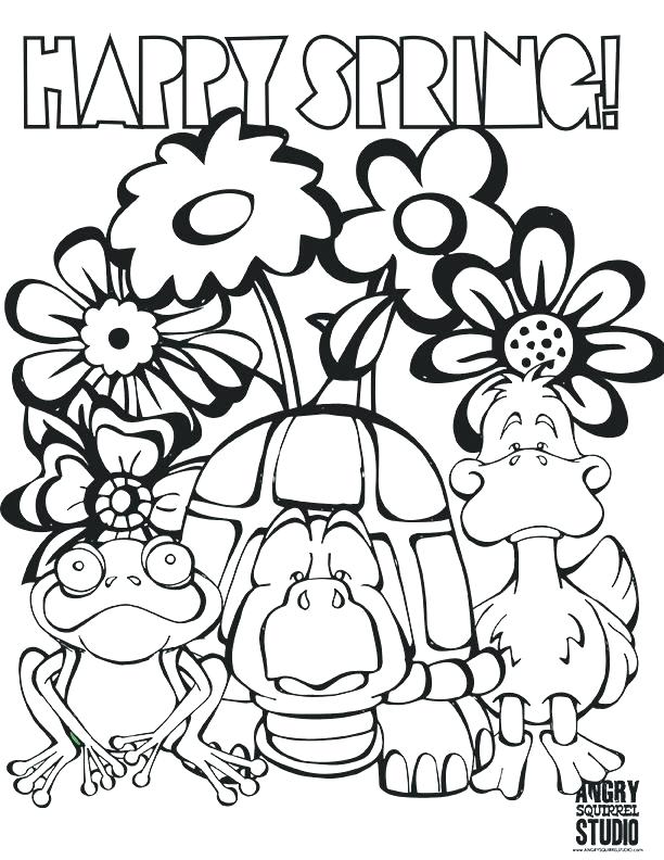 612x792 Spring Printable Coloring Pages Spring Coloring Pages Spring