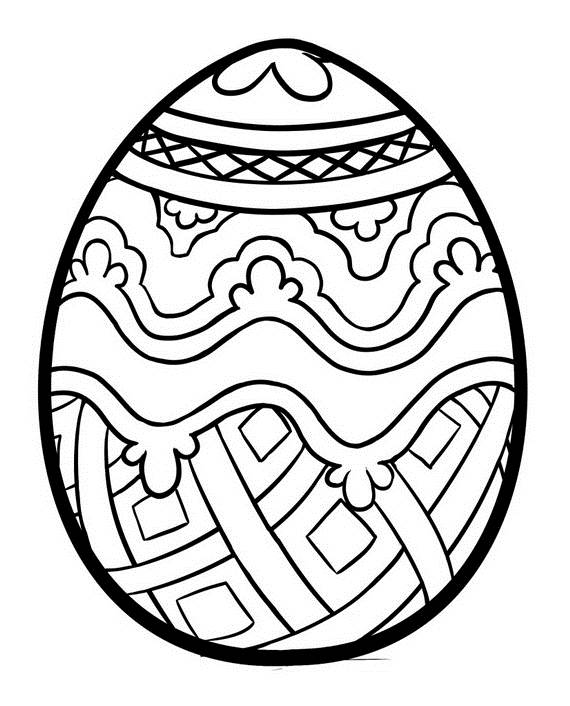 570x706 Unique Spring Easter Holiday Adult Coloring Pages Designs