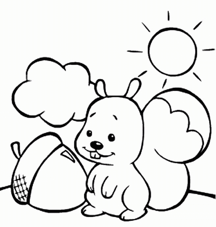 700x734 Squirrel Coloring Page Fresh Free Printable Squirrel Coloring