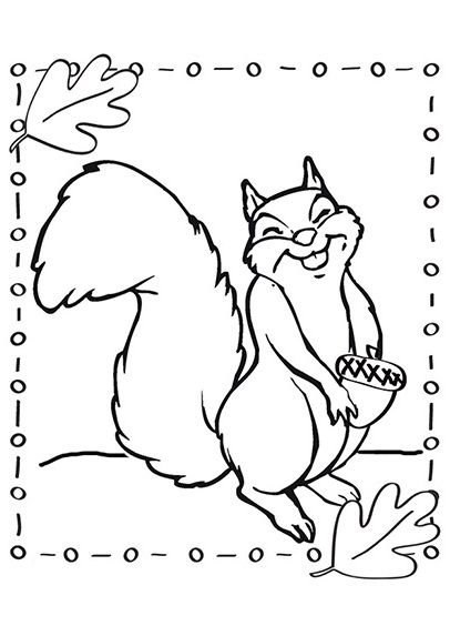 406x564 Top Free Printable Squirrel Coloring Pages Online Interesting