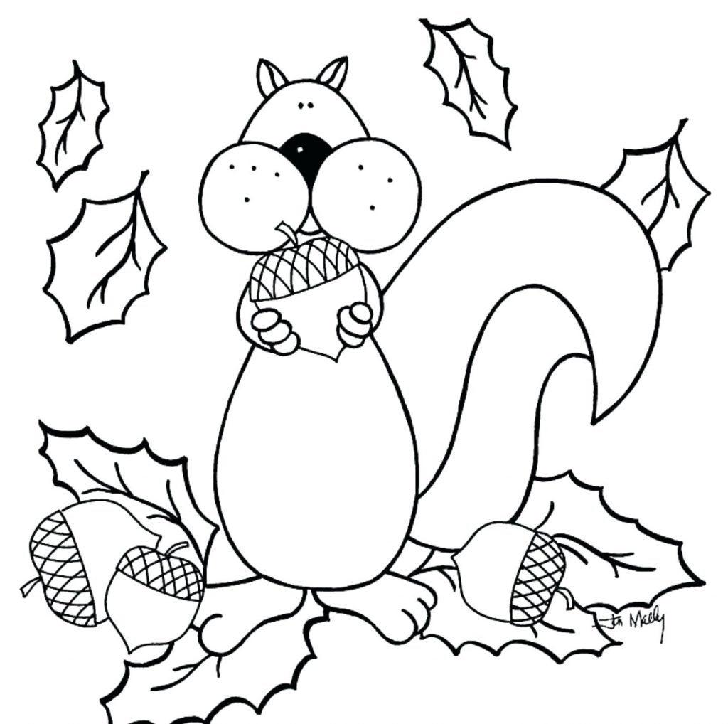 1024x1018 Coloring Pages Squirrel Coloring Page Autumn Pages Gray Squirrel
