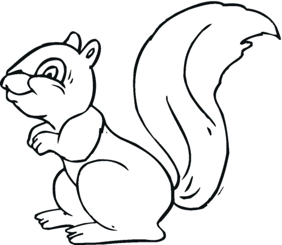 960x834 Coloring Pages Squirrel Coloring Page Easy Pages