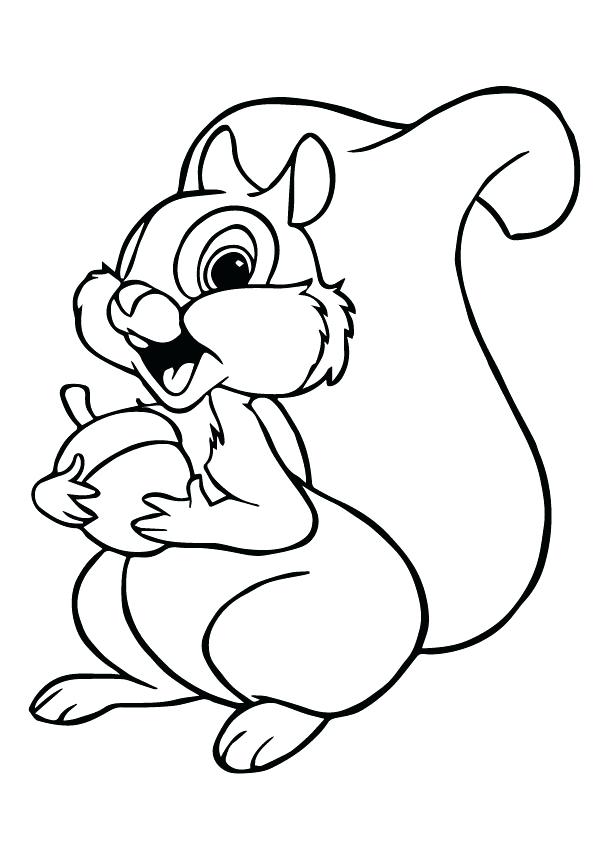 595x842 Squirrel Coloring Sheet