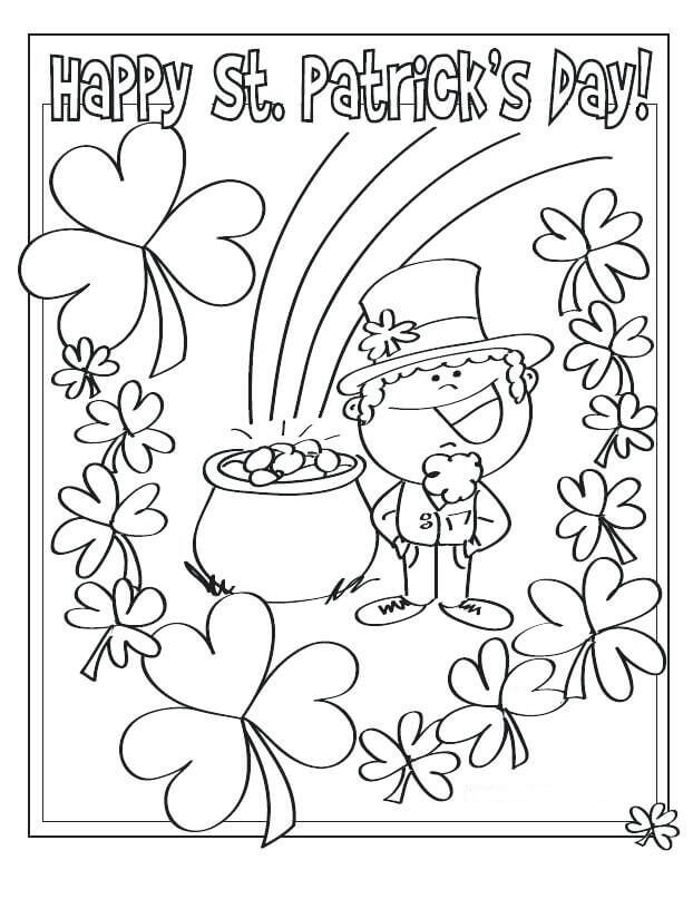 622x807 Free Printable St Patrick's Day Coloring Pages