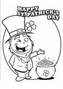 213x300 St Patrick's Day Coloring Pages For Kids