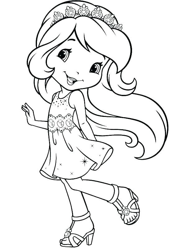 618x800 Strawberry Shortcake Coloring Pages Printable Coloring Pages