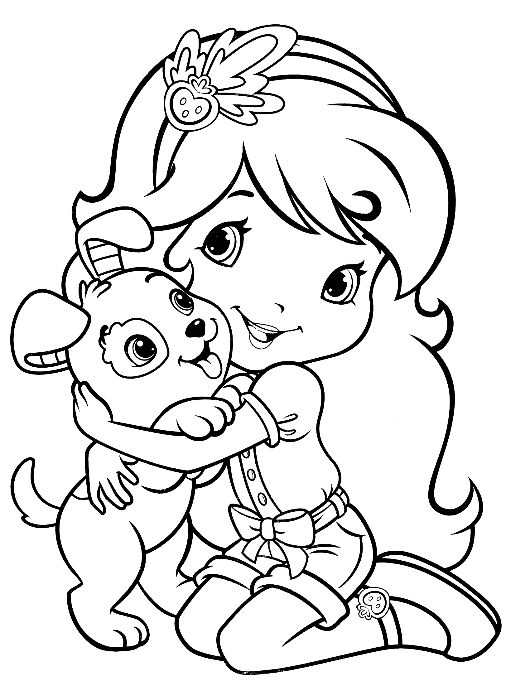 1700x2200 Top Strawberry Coloring Pages