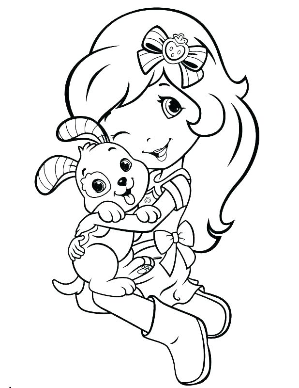 618x800 Strawberry Shortcake And Friends Coloring Pages Strawberry