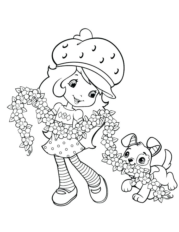 687x889 Strawberry Shortcake Coloring Pages Printable Free Printable