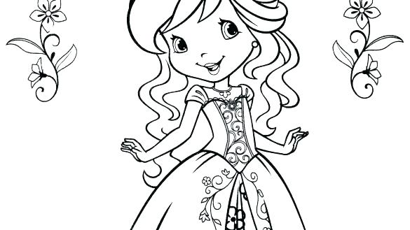 585x329 Strawberry Shortcake Coloring Pages To Print Strawberry Shortcake