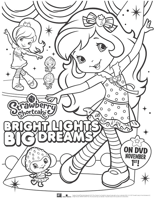 618x800 Strawberry Shortcake Printable Coloring Pages