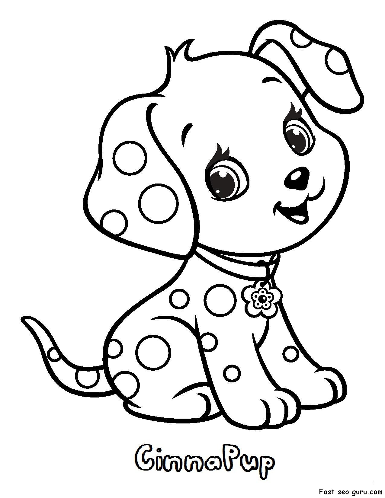 1275x1650 Printable Cinnapup Strawberry Shortcake Coloring Pages