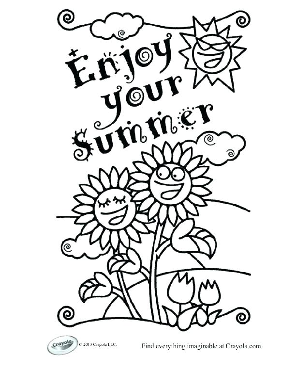 612x802 Summer Coloring Pages Free Printable