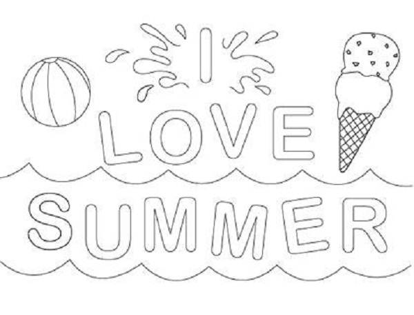 600x457 Printable Summer Coloring Pages Children Coloring Pages Trend