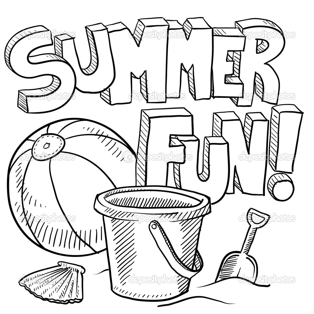 1024x1024 Summer Coloring Pages For Preschool