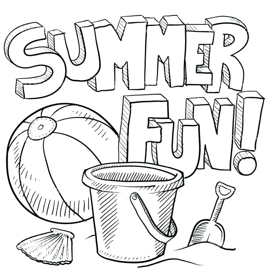 878x878 Summer Colouring Pictures Printables Kids Coloring Pages