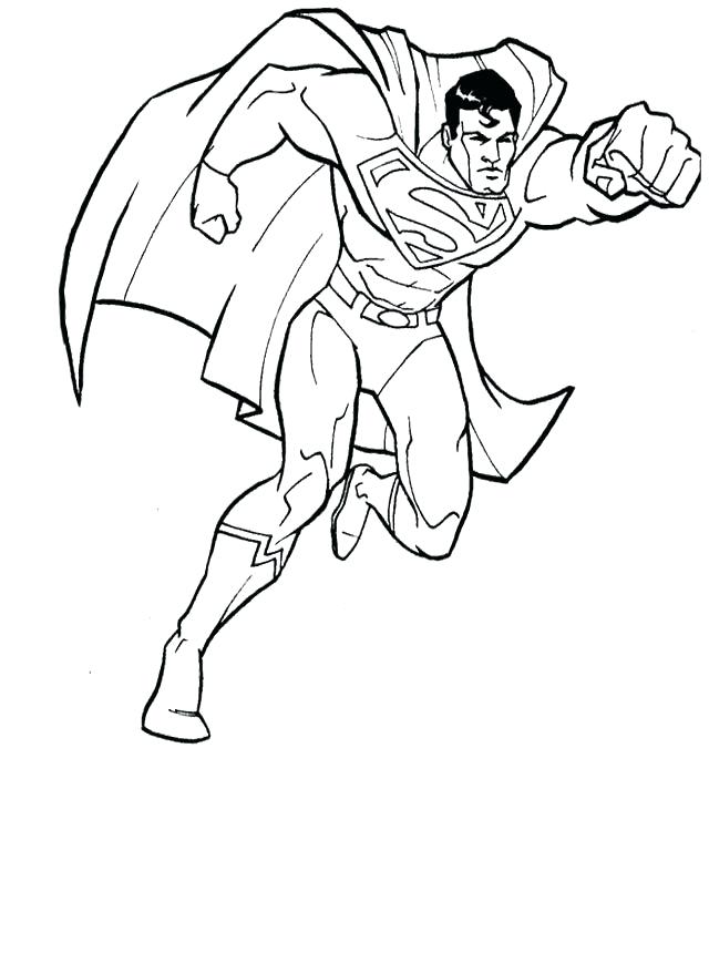 640x860 Superman Coloring Page Download Superman Coloring Pages Free
