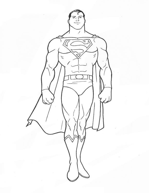 612x792 Free Printable Superman Coloring Pages For Kids Coloring Pages