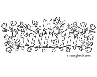340x270 Free Printable Swear Word Coloring Pages