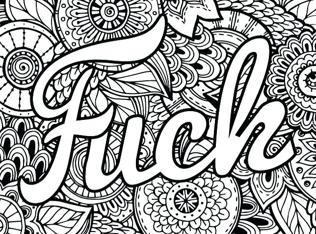 644x478 Words Coloring Pages Free Printable Swear Word Coloring Sheets