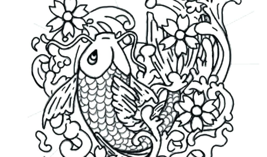 1024x600 Tattoos Coloring Pages Tattoo Coloring Pages Printable Fish Tattoo