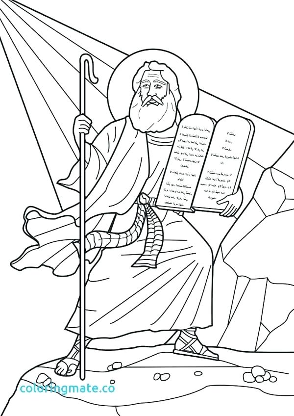600x848 Ten Commandments Colori Nice Commandments Coloring Pages