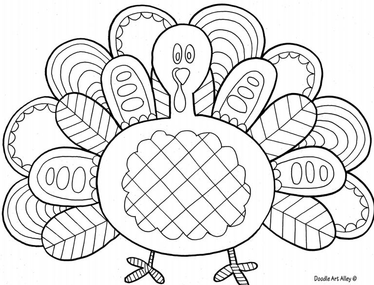 768x585 Thanksgiving Printable Coloring Pages