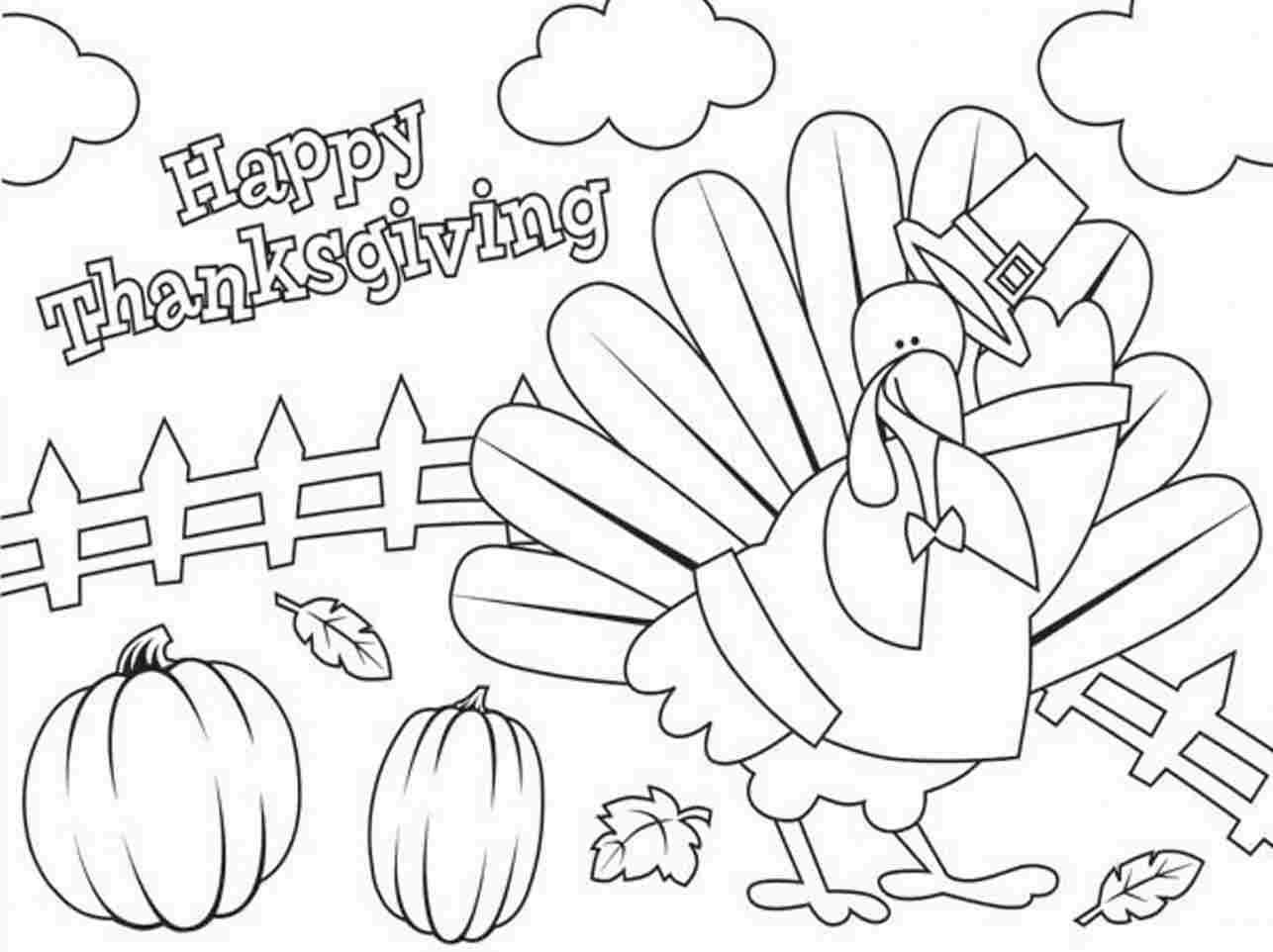1286x962 Thanksgiving Coloring Pages Free Printable Thanksgiving
