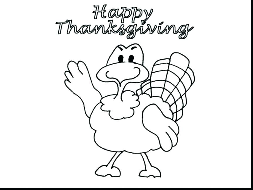 863x647 Thanksgiving Turkey Colouring Pages Free Printable For Preschool