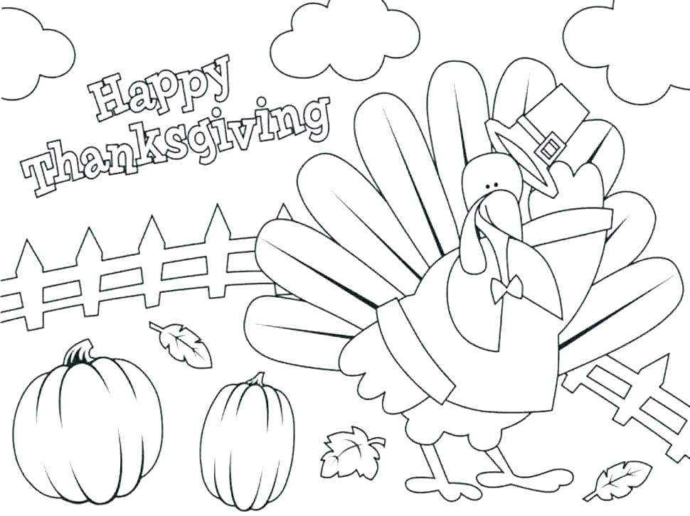 970x726 Turkey Coloring Pages For Preschoolers Large Size Of Printable