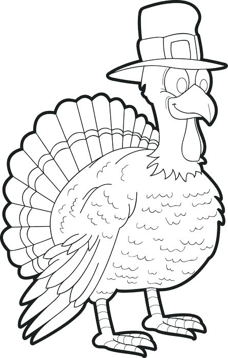 445x700 Free Turkey Coloring Pages Coloring Page Of A Turkey Free
