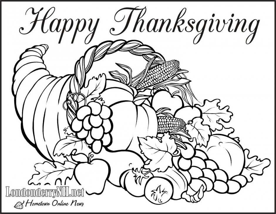 940x727 Free Printable Thanksgiving Color Sheets Therapeutic Coloring