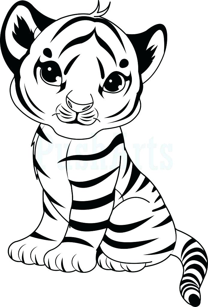 694x1024 Tiger Coloring Picture Tiger Coloring Pages Packed With Small Cute