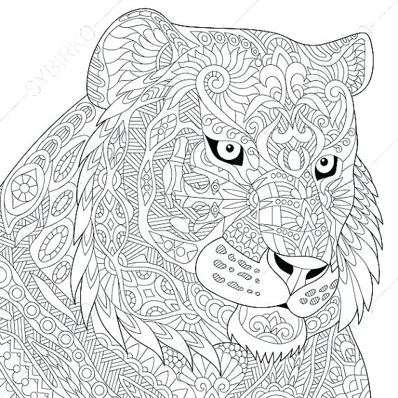 570x570 Tiger Coloring Pages