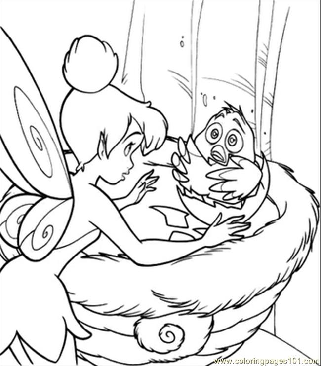 650x742 Tinkerbell Coloring Coloring Page