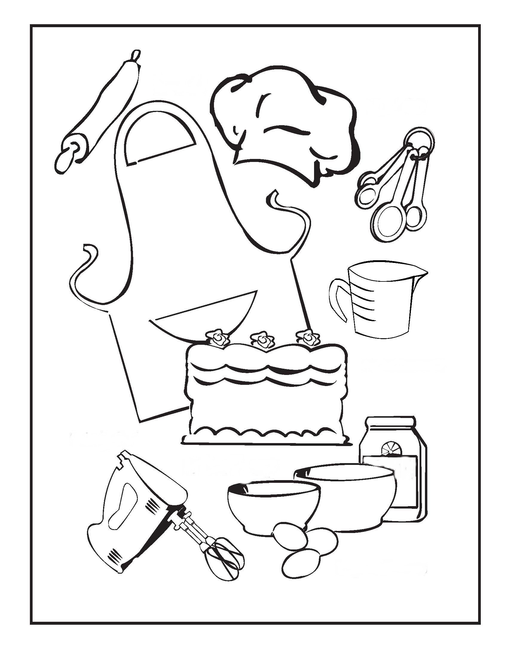1700x2199 Tools Coloring Pages Fresh Cooking And Baking Coloring Pages