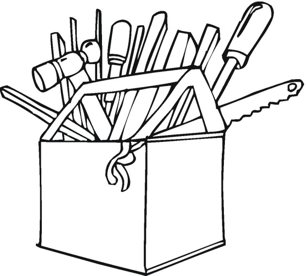 630x568 Tools Colouring Pages Free Clipart Images On Printable Garden