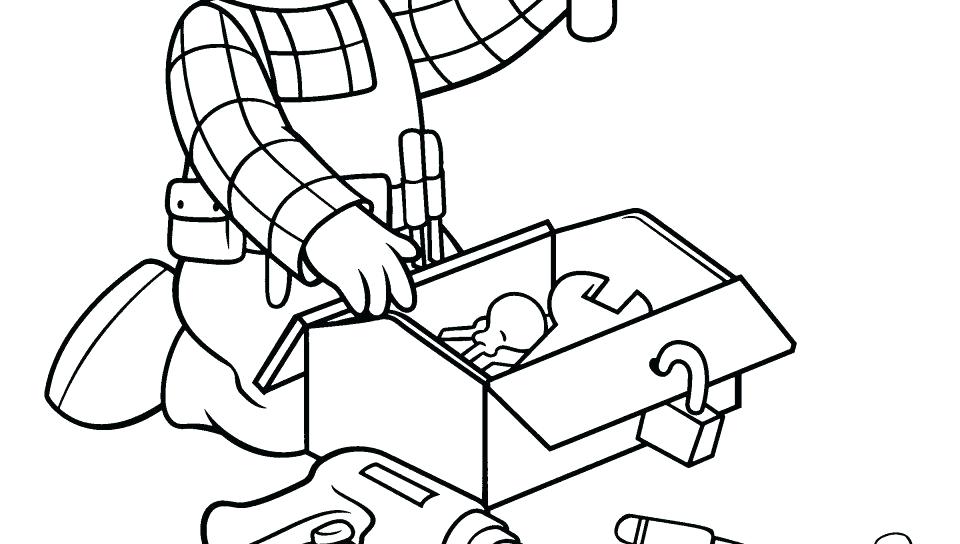 960x544 Construction Worker Coloring Pages Construction Worker Coloring