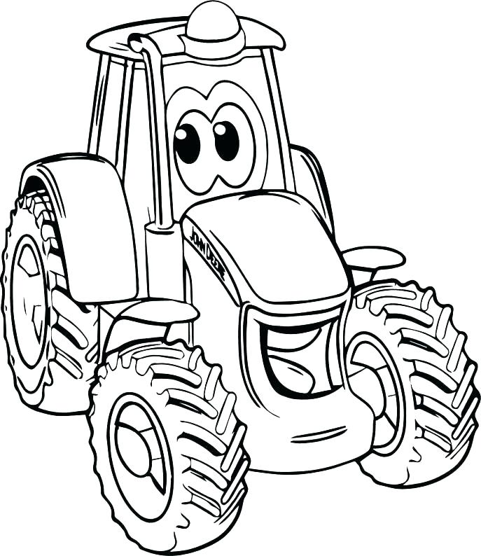 687x794 Tractor Coloring Pages Printable Coloring Pages Tractors Tractor