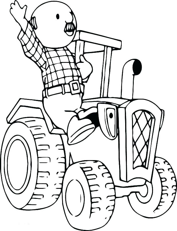 618x805 Tractor Coloring Pages Printable Tractor Coloring Pages With Top