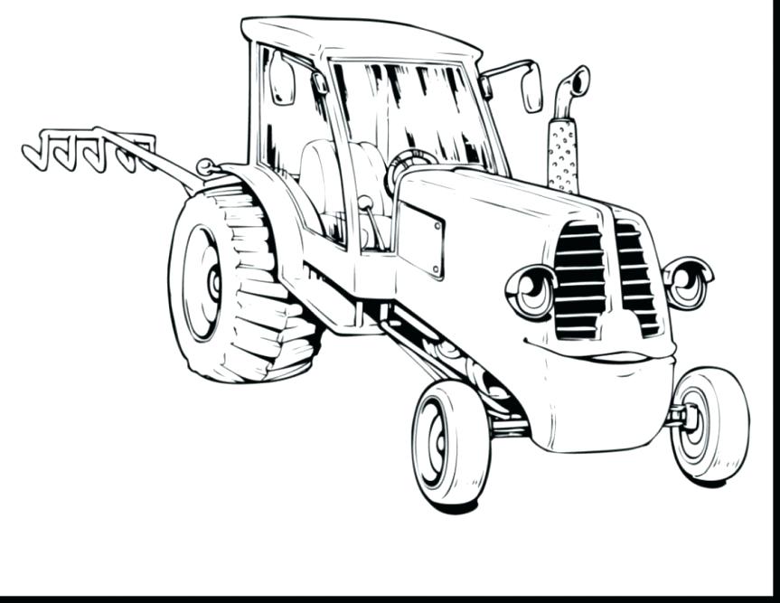 863x667 Farm Tractor Printable Coloring Pages Tractor And Trailer Toy